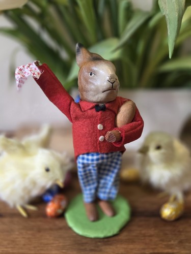 Antiker osterhase pappmache - antiker,