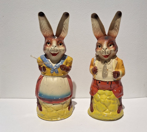 Antike osterhasen frau mann - antike, frau+mann