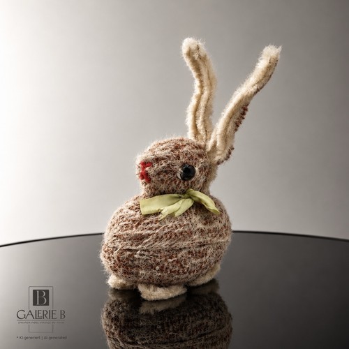 Antiker osterhase pappmache - osterhase,